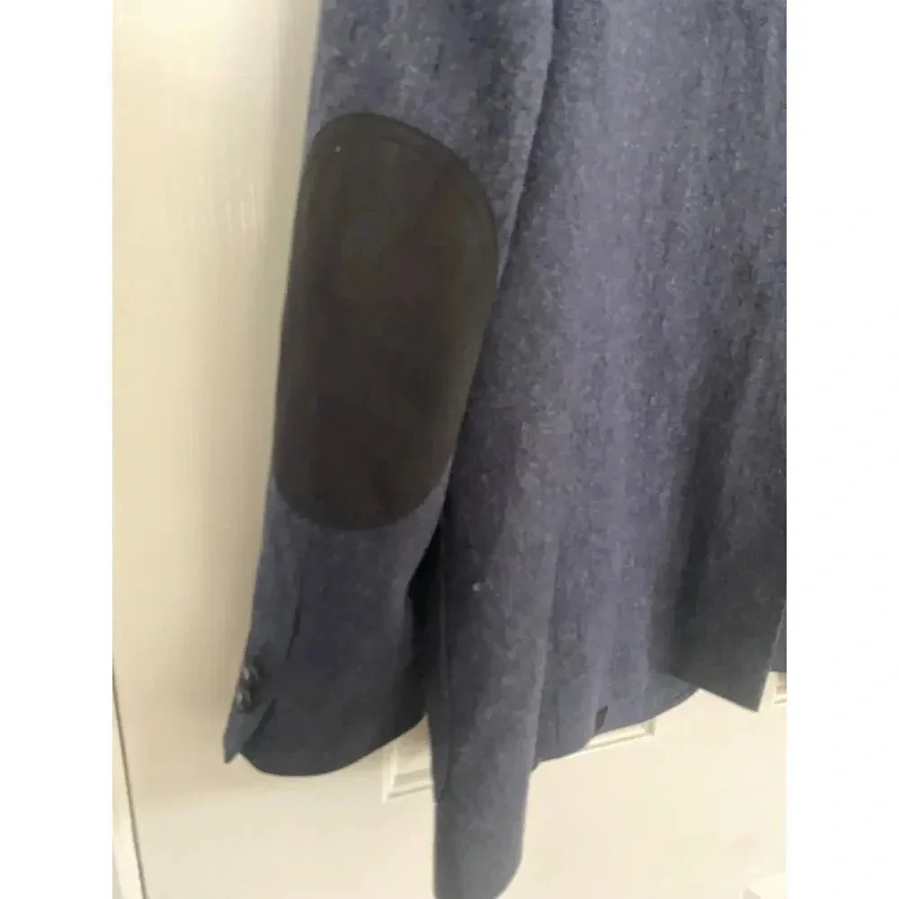 Pendelton Blue Wool Long Sleeves Button Front Blazer Coat Size 52